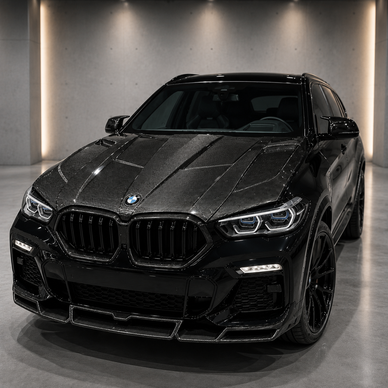 2019+ BMW X5/X5M/X6/X6M LD1 Style Carbon Fiber Hood | G05/G06/F95/F96