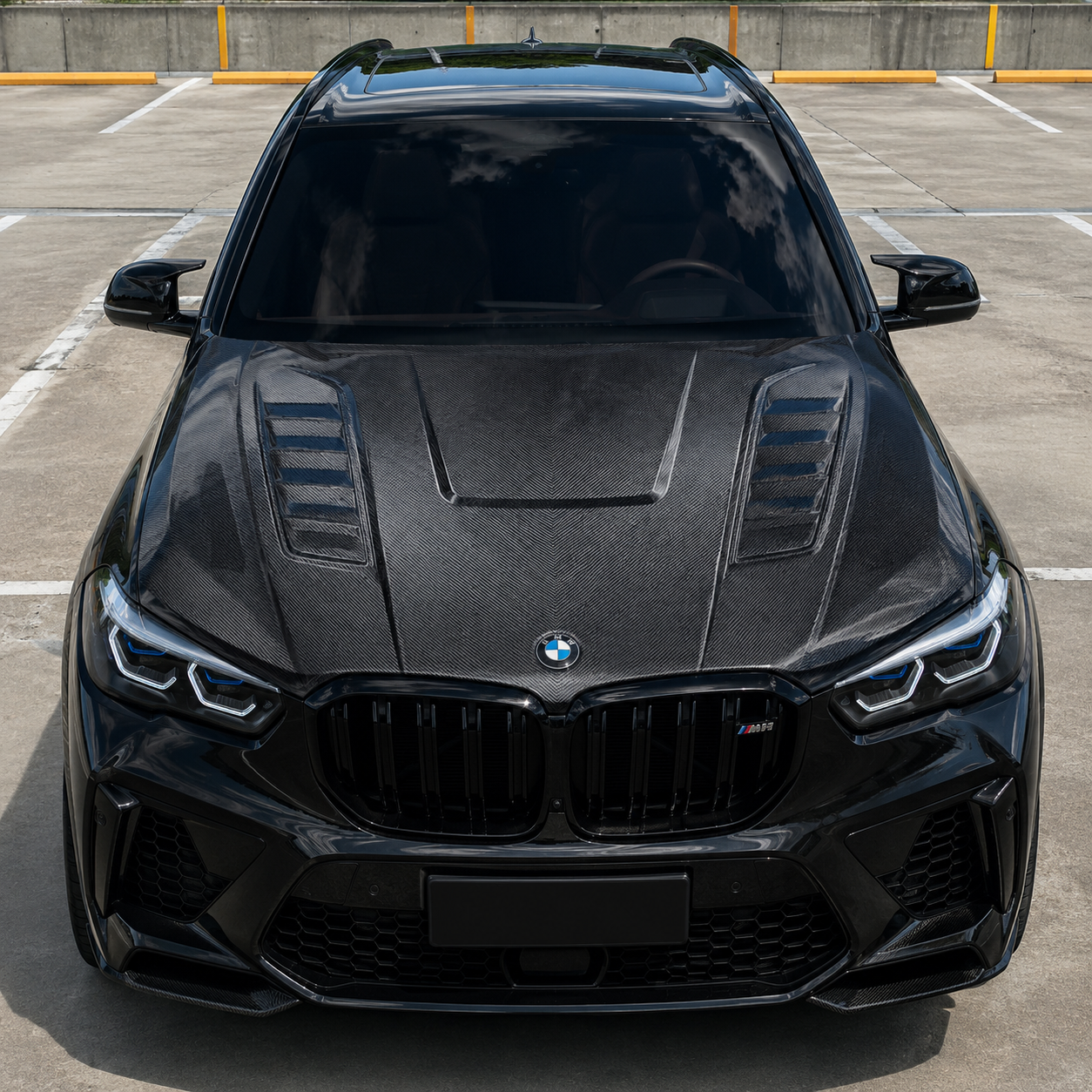 2019+ BMW X5/X5M/X6/X6M V1 Style Carbon Fiber Hood | G05/G06/F95/F96