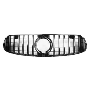 2020-2022 Mercedes-Benz Glc Gtr Style Front Grille | W253 Facelift Amg Package / Chrome Silver