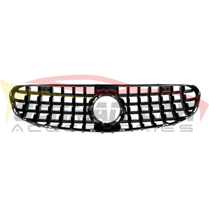 Front Grill Mercedes GLC X253 2020 Look GT Black Camera Front Grill Mercedes GLC X253 2020 Look GT Black Camera