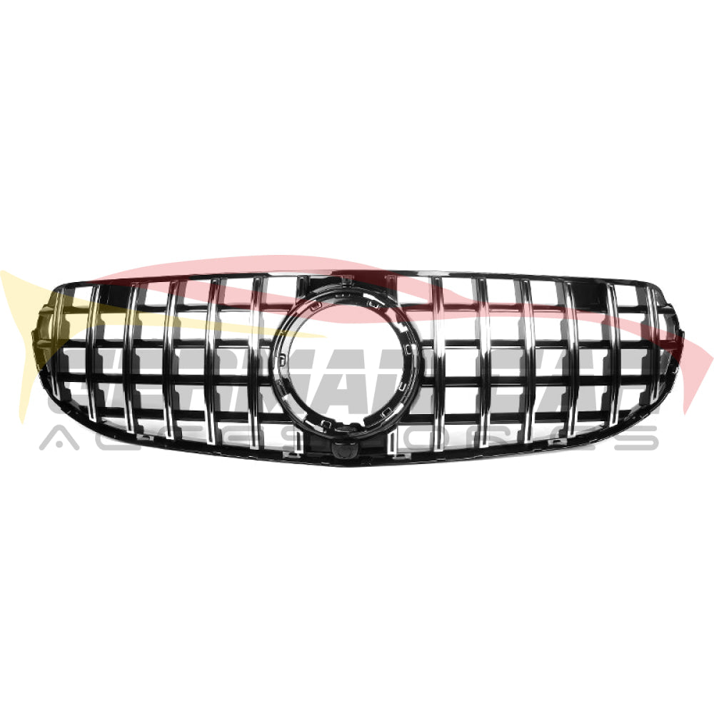 2020-2022 Mercedes-Benz Glc Gtr Style Front Grille | W253 Facelift Offroad / Chrome Silver Grilles