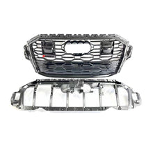 Load image into Gallery viewer, 2020+ Audi Rsq7 Honeycomb Grille | 4M.5 Q7/Sq7 Black Frame Net With Emblem / Chrome Front Grilles
