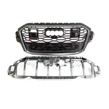Load image into Gallery viewer, 2020+ Audi Rsq7 Honeycomb Grille | 4M.5 Q7/Sq7 Chrome Silver Frame Black Net With Emblem / Front
