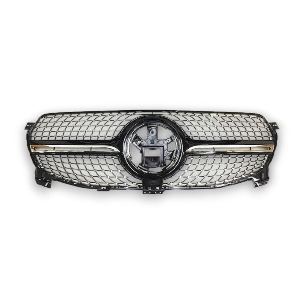 2020-2023 Mercedes-Benz GLE Diamond Style Front Grille | W167 Gloss Black / Standard Version Front Grilles