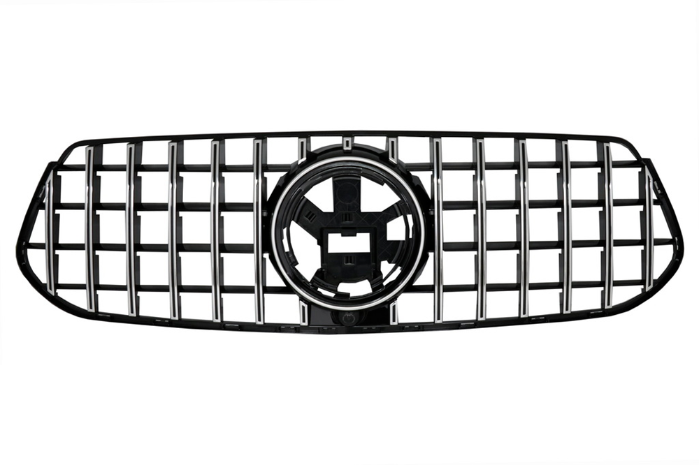 2020+ Mercedes-Benz Gle Gtr Style Front Grille | W167 Chrome Silver / Sport Version Grilles