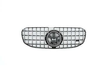2020+ Mercedes-Benz Gls Gtr Style Front Grille | W167 Chrome Silver Grilles