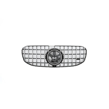 2020+ Mercedes-Benz Gls Gtr Style Front Grille | W167 Chrome Silver Grilles