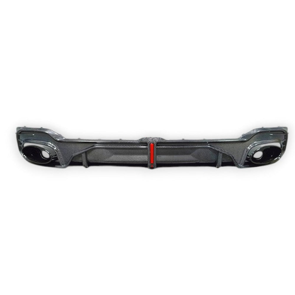 2020-2024 Audi Q3/SQ3 Carbon Fiber Diffuser with LED Brake Light | Q3/SQ3 Rear Diffusers