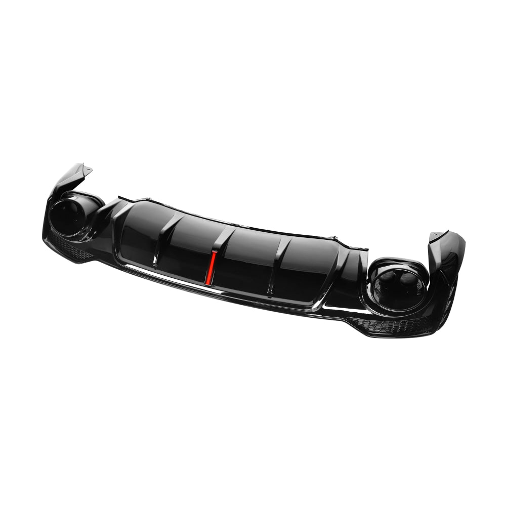 2020-2024 Audi Q3/SQ3 Gloss Black Diffuser with LED Brake Light | Q3/S ...