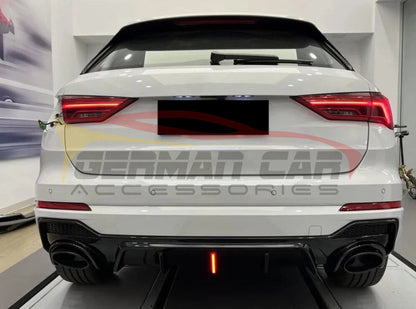 2020-2024 Audi Q3/SQ3 Gloss Black Diffuser with LED Brake Light | Q3/SQ3 Rear Diffusers