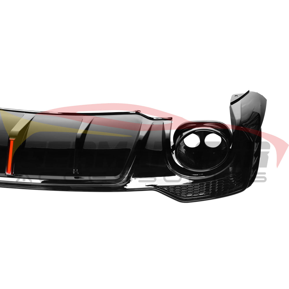 2020-2024 Audi Q3/SQ3 Gloss Black Diffuser with LED Brake Light | Q3/SQ3 Rear Diffusers