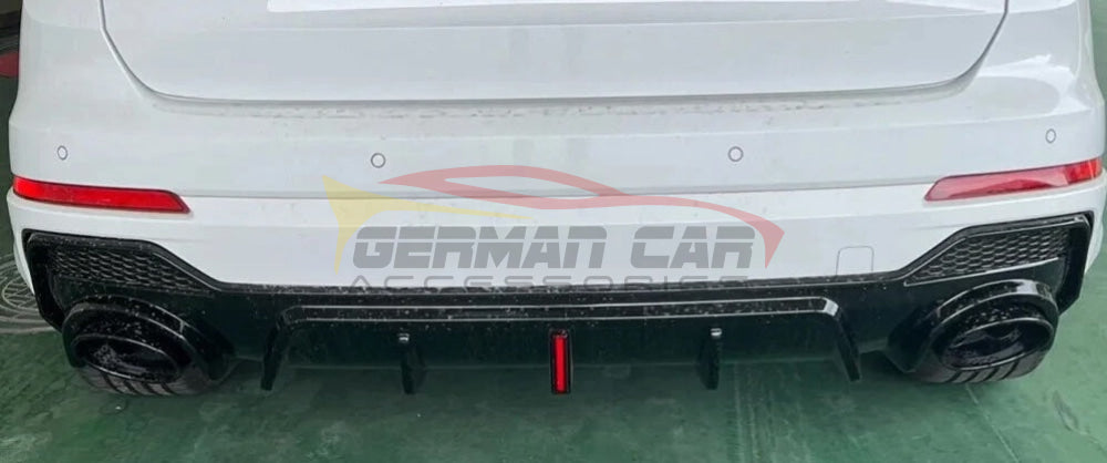 2020-2024 Audi Q3/SQ3 Gloss Black Diffuser with LED Brake Light | Q3/SQ3 Rear Diffusers