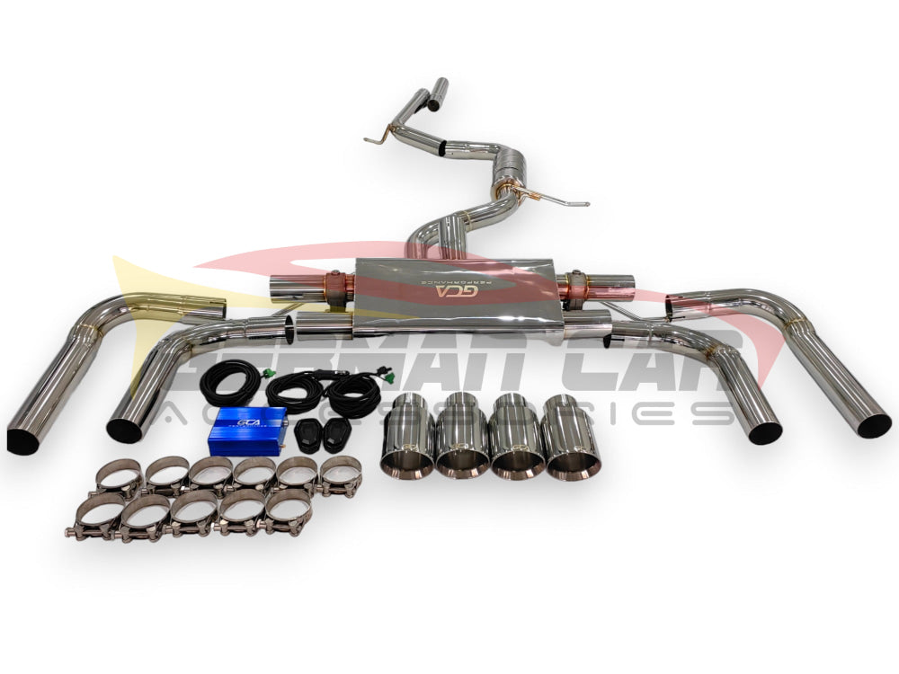 2014-2020 Audi A3 Valved Sport Exhaust System | 8V/8V.5 Stainless Steel / Chrome Tips