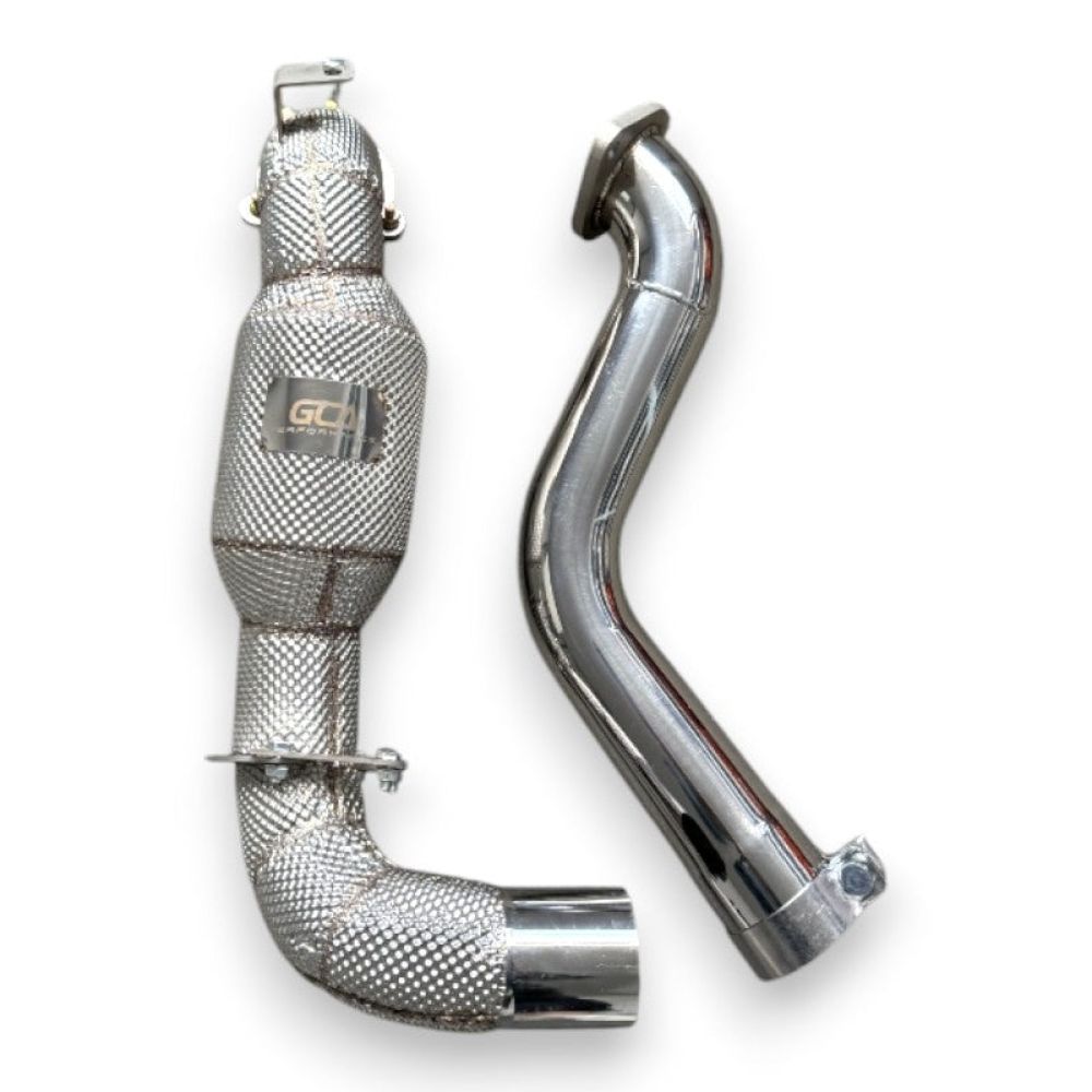 2020 + Mercedes A45 Amg Downpipe | W177 Yes Heat Shield / Racing (No Cat) Downpipes