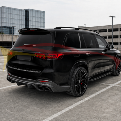 2020-2026 Mercedes-Benz GLE-Class Carbon Fiber Rear Diffuser | W167 SUV - Rear Diffusers