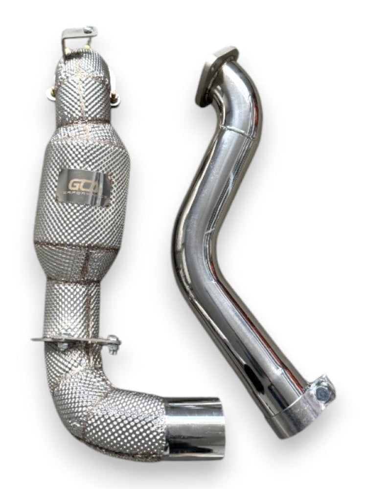 2020 + Mercedes Gla45 Amg Downpipe | H247 Yes Heat Shield / Racing (No Cat) Downpipes