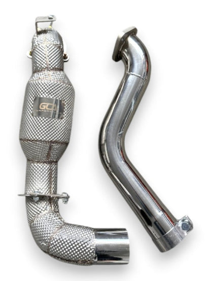 2020 + Mercedes Gla45 Amg Downpipe | H247 Yes Heat Shield / Racing (No Cat) Downpipes