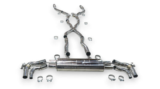 2020+ Mercedes GLE63 AMG Valved Sport Exhaust System | W167 Stainless Steel Exhaust / Chrome Tips Exhausts