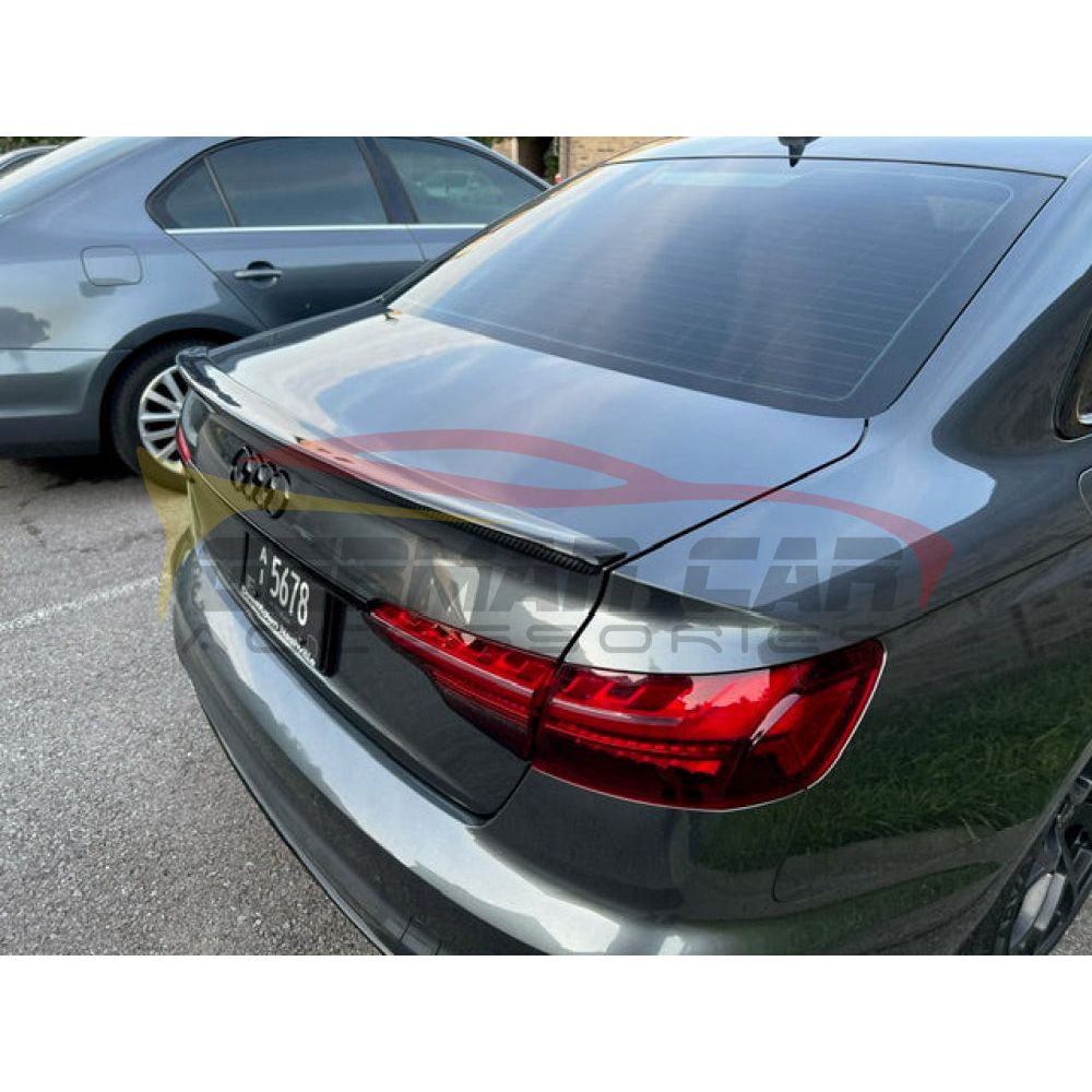 2020 + Audi A4/S4 Oem Style Carbon Fiber Trunk Spoiler | B9.5 Rear Spoilers