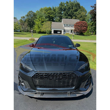 2020 + Audi A5/S5 Carbon Fiber 4 Piece Front Lip | B9.5 Lips/Splitters