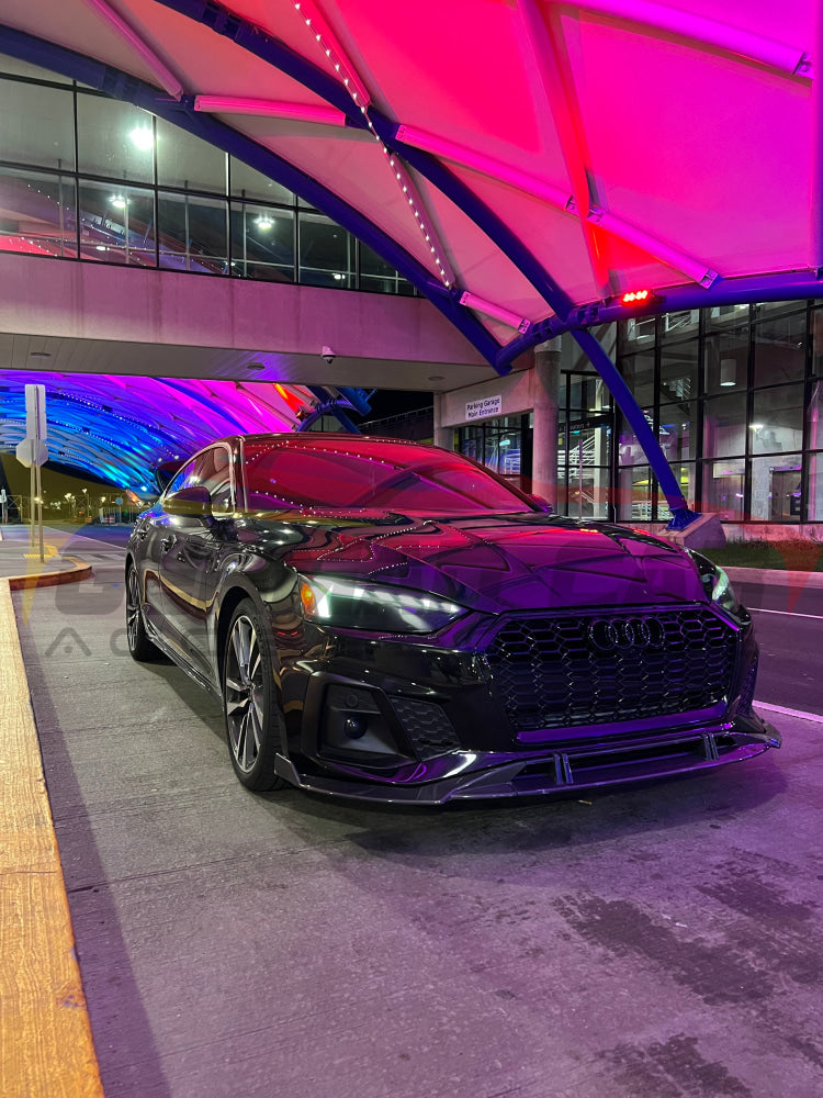 2020 + Audi A5/S5 Carbon Fiber 4 Piece Front Lip | B9.5 Lips/Splitters