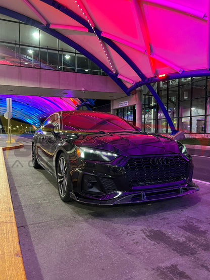 2020 + Audi A5/S5 Carbon Fiber 4 Piece Front Lip | B9.5 Lips/Splitters