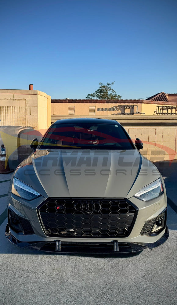 2020 + Audi A5/S5 Carbon Fiber 4 Piece Front Lip | B9.5 A5/S5 Front Lips/Splitters