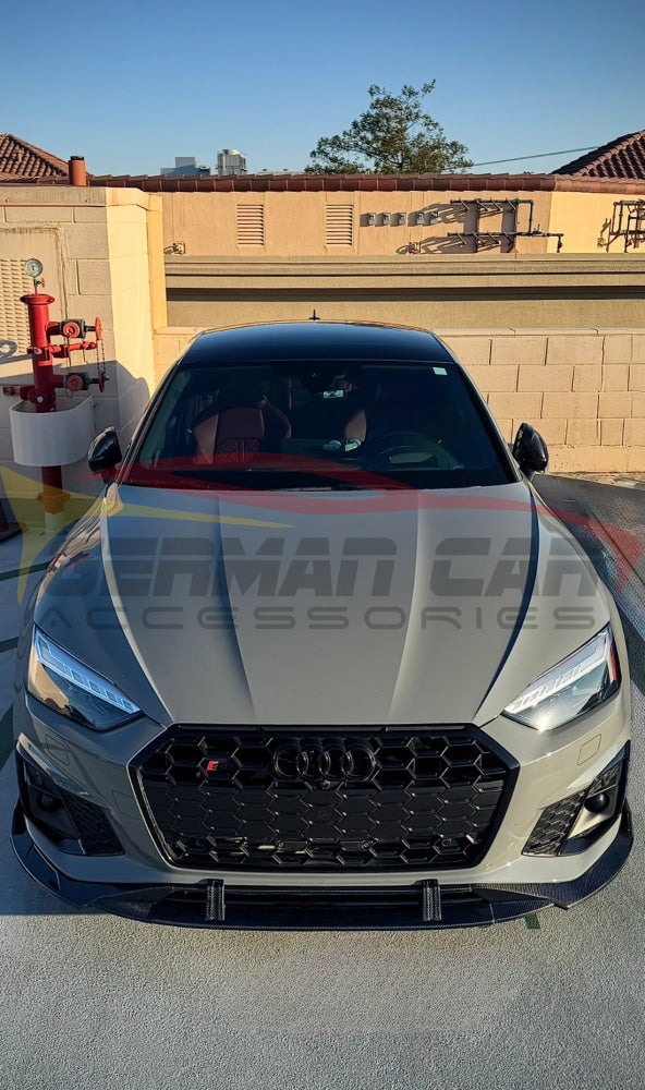 2020 + Audi A5/S5 Carbon Fiber 4 Piece Front Lip | B9.5 A5/S5 Front Lips/Splitters