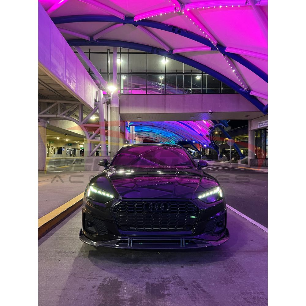 2020 + Audi A5/S5 Carbon Fiber 4 Piece Front Lip | B9.5 Lips/Splitters