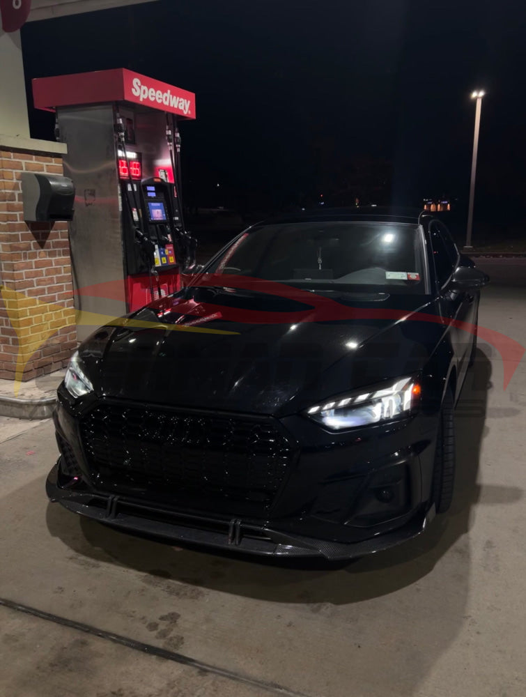 2020+ Audi A5/S5 Carbon Fiber 4 Piece Front Lip | B9.5 Lips/Splitters
