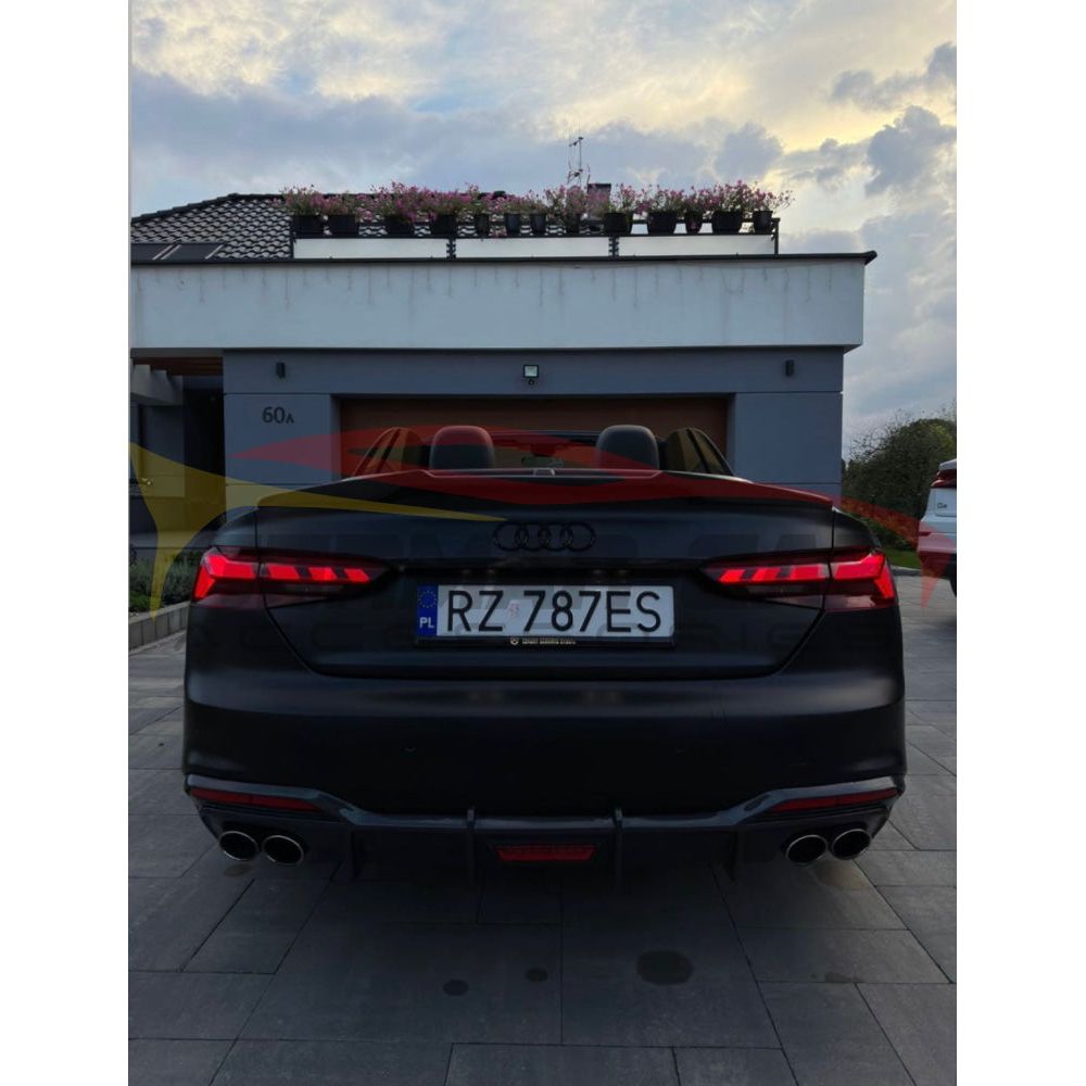 2020+ Audi A5/S5 Carbon Fiber Rear Diffuser With Led Brake Light | B9.5 Diffusers