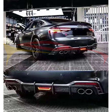 Load image into Gallery viewer, 2020+ Audi A5/s5 Carbon Fiber Rear Diffuser With Led Brake Light | B9.5
