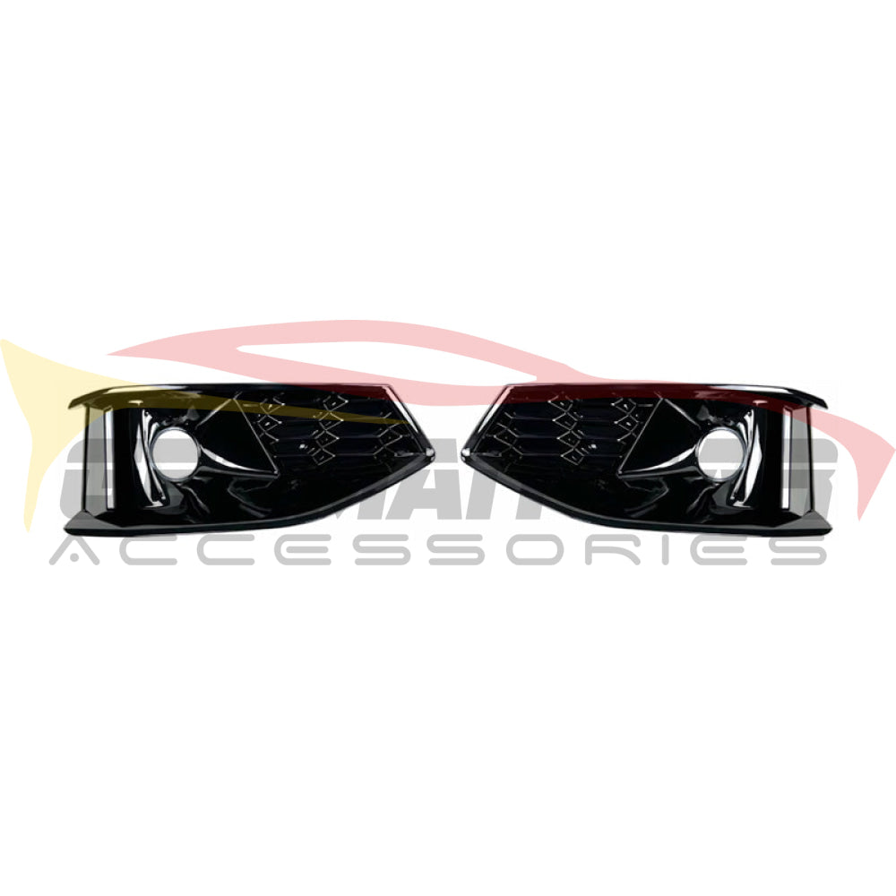 2020+ Audi Rs4 Style Fog Light Grilles | B9.5 A4/S4 A4 Non S Line Front