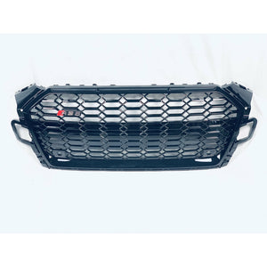 2020+ Audi Rs5 Honeycomb Grille | B9.5 A5/s5 Black Frame Net No Emblem / Yes Front Camera