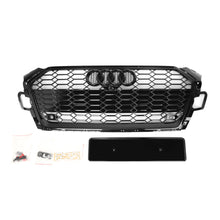 Load image into Gallery viewer, 2020+ Audi Rs5 Honeycomb Grille | B9.5 A5/s5 Black Frame Net With Emblem / Yes Front Camera Chrome
