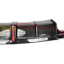 Load image into Gallery viewer, 2021+ Audi A4/S4 Carbon Fiber Kb Style Rear Diffuser With Led Brake Light | B9.5 Diffusers
