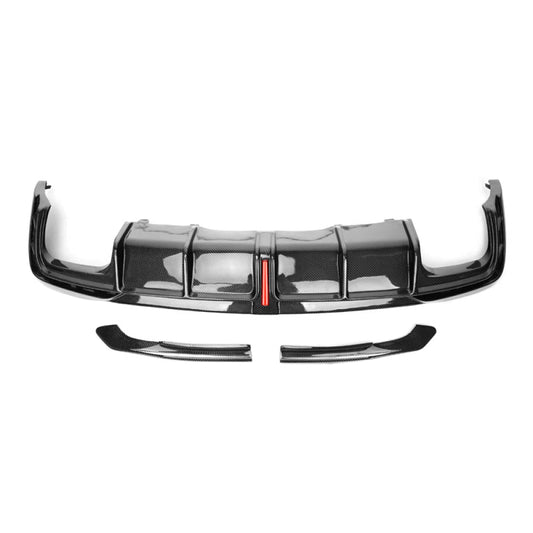 2021+ Audi A4/S4 Carbon Fiber Kb Style Rear Diffuser With Led Brake Light | B9.5 Diffusers