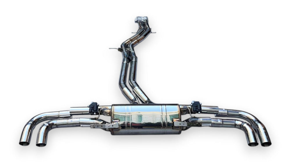 2020 + Audi SQ7 Valved Sport Exhaust System | 4M.5 SQ7 Stainless Steel Exhaust / Chrome Tips Exhausts