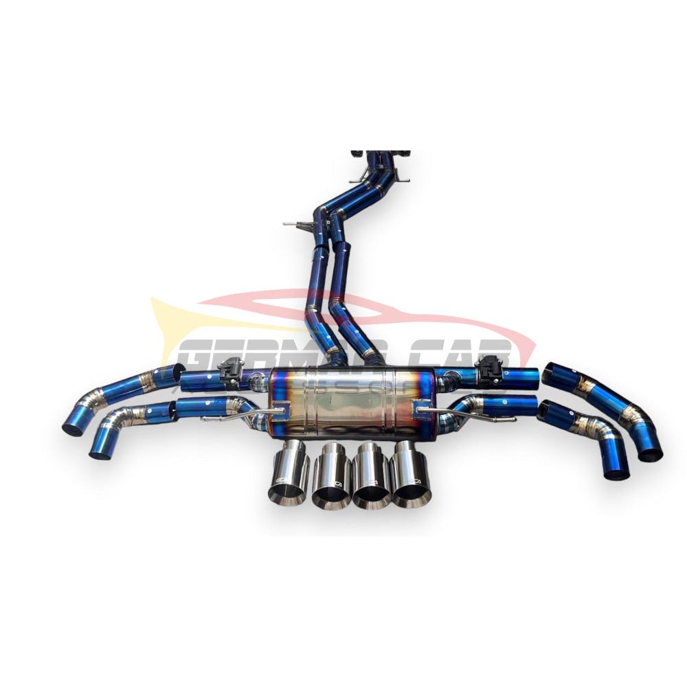 2020-2023 Audi Sq7 Valved Sport Exhaust System | 4M.5 Titanium / Chrome Tips
