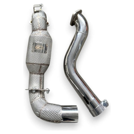 2020 + Mercedes A45 Amg Downpipe | W177 Yes Heat Shield / Racing (No Cat) Downpipes