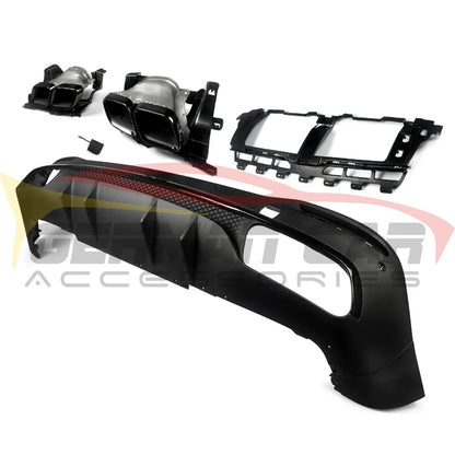 2020+ Mercedes-Benz GLE-Class Gloss Black GLE63 Style Rear Diffuser | X167/W167 Rear Diffusers