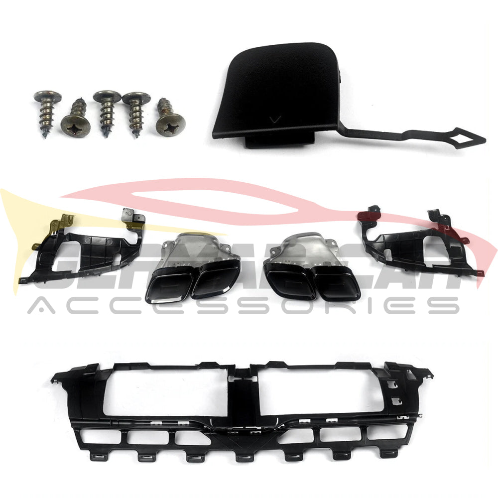 2020+ Mercedes-Benz GLE-Class Gloss Black GLE63 Style Rear Diffuser | X167/W167 Rear Diffusers