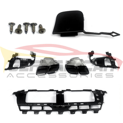 2020+ Mercedes-Benz GLE-Class Gloss Black GLE63 Style Rear Diffuser | X167/W167 Rear Diffusers