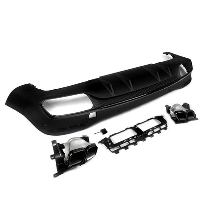 2020+ Mercedes-Benz GLE-Class Gloss Black GLE63 Style Rear Diffuser | X167/W167 Rear Diffusers