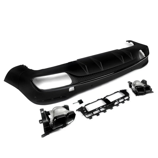 2020+ Mercedes-Benz GLE-Class Gloss Black GLE63 Style Rear Diffuser | X167/W167 Rear Diffusers