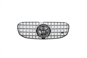 2020+ Mercedes-Benz Gls Gtr Style Front Grille | W167 Chrome Silver Grilles