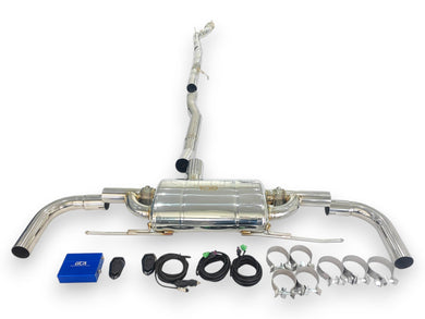 2020 + Mercedes Cla-Class Valved Sport Exhaust System | W118 Stainless Steel / Chrome Tips