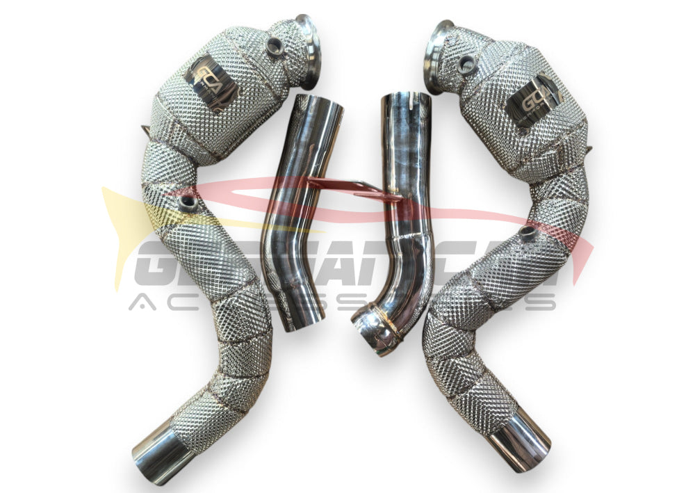 2020 + Mercedes GLE63 AMG Downpipes | W167 Yes Heat Shield / 200 Cell Euro 6 Sport High Flow Cat Downpipes
