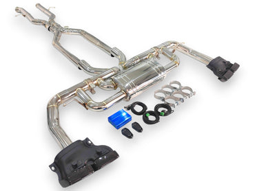 2016-2019 Mercedes GLE63 AMG Valved Sport Exhaust System | W166 Stainless Steel Exhaust / Chrome Tips Exhausts