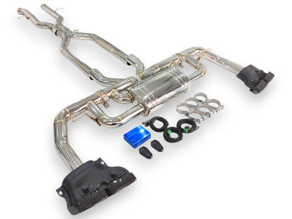 2016-2019 Mercedes GLE63 AMG Valved Sport Exhaust System | W166 Stainless Steel Exhaust / Chrome Tips Exhausts